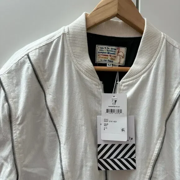 Free People x Sandrine Rose Oversized Bomber Jacket NWT - Picture 2 of 4